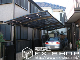 のカーポート カーブポートシグマ? 縦連棟タイプ 積雪〜20cm対応 施工例