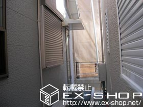 のテラス屋根 ひさし5PR【勝手口用（屋根勾配14°）】 施工例