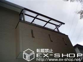 のバルコニー・ベランダ屋根 ライザーテラス?R型　屋根タイプ　単体 積雪〜20cm対応 施工例