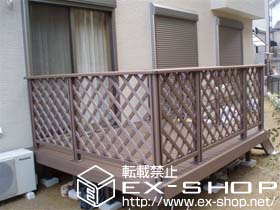 のウッドデッキ リコステージ?　単体+オプション 施工例