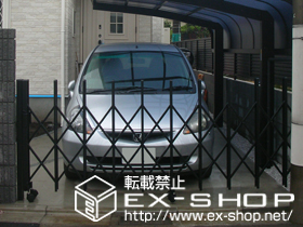 のカーゲート トリップゲート PA型 ノンレール 片開き 30S 施工例