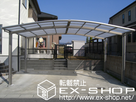 のカーポート カーブポートシグマIＩＩ ワイド 積雪〜20cm対応 施工例