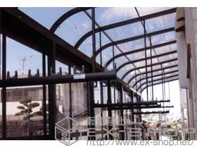 のテラス屋根 ライザーテラスR型　テラスタイプ 積雪〜20cm対応 施工例