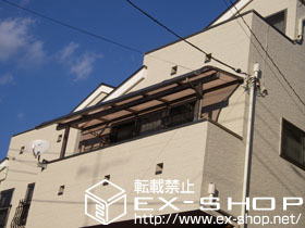 のバルコニー・ベランダ屋根 ライザーテラスII R型 単体 屋根タイプ 積雪〜20cm対応 施工例