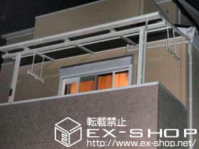 のバルコニー・ベランダ屋根 ライザーテラス? F型 屋根タイプ 単体 積雪〜20cm対応 施工例