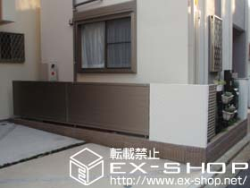 のフェンス・柵 シャレオ R5型 フェンス フリーポールタイプ 施工例