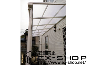 のテラス屋根 ライザーテラスII F型 テラスタイプ 連棟 積雪〜20cm対応 施工例