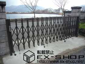 のカーゲート アルシャイン M型 Aタイプ 片開き ノンレールタイプ 施工例