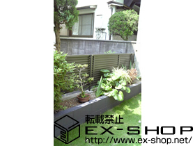 のフェンス・柵 プリレオＲ５型　目隠しタイプ 施工例