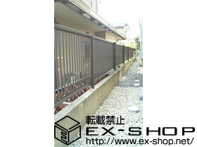 のフェンス・柵 プリレオR2型フェンス　フリーポールタイプ 施工例