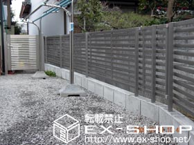 の門扉 プリレオ R3型 門扉 片・外開き 柱使用 施工例