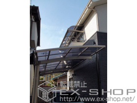 のバルコニー・ベランダ屋根 ライザーテラス?　R型ルーフタイプ 施工例