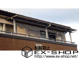 のバルコニー・ベランダ屋根 ヴェクターテラス F型 屋根タイプ 単体　積雪〜20cm対応 施工例