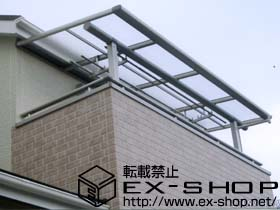 のバルコニー・ベランダ屋根 ヴェクター F型 屋根タイプ 単体 積雪〜20cm対応 施工例