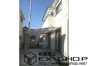 のバルコニー・ベランダ屋根 ライザーテラスII F型 ルーフタイプ 連棟 積雪〜20cm対応 施工例