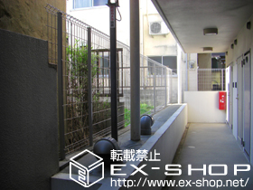 のフェンス・柵 FCS-61型フェンス 自由柱施工 施工例