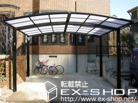 のカーポート カーブポートシグマ? ワイドタイプ 積雪〜20cm対応 施工例