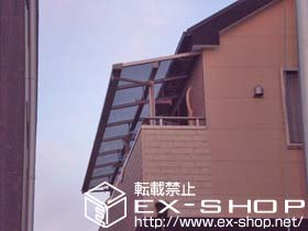 のバルコニー・ベランダ屋根 ライザーテラスII　F型　連棟　屋根タイプ　積雪〜20cm対応 施工例