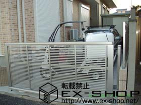 のカーゲート エクスラインアップゲート 1型 手動式 施工例