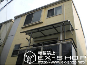 のバルコニー・ベランダ屋根 ライザーテラスII R型 単体 屋根タイプ 積雪〜20cm対応 施工例