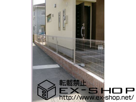 のフェンス・柵 FCS-61型 フェンス 自由柱施工 施工例