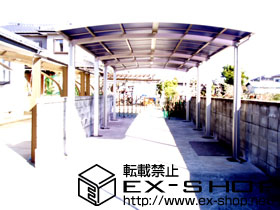 のカーポート カーブポートシグマ?　ワイド縦連棟　積雪〜20cm対応 施工例