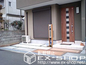 の機能門柱・ポスト スクリーンファンクションユニット　ウッド調タイプ　サインなし 施工例