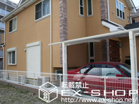 のフェンス・柵 ハイグリッドフェンスN1型　間仕切りタイプ 施工例