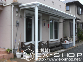 のテラス屋根 マルチルーフ　ルーフェス 積雪〜20cm対応 施工例