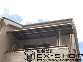 のバルコニー・ベランダ屋根 ライザーテラスII R型 単体 屋根タイプ 積雪〜20cm対応 施工例