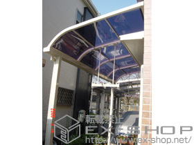 のカーポート ライザーテラスII R型 単体 テラスタイプ 積雪〜20cm対応 施工例