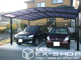 のカーポート カーブポートシグマ? ワイド 積雪〜20cm対応 施工例