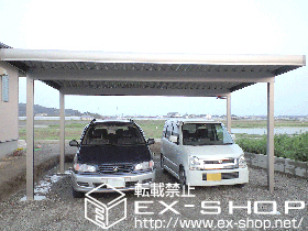 のカーポート テリオスポートII  積雪〜30cm対応 2台用 施工例