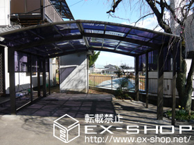 のカーポート カーブポートシグマ? M合掌（変形） 積雪〜20cm対応 施工例