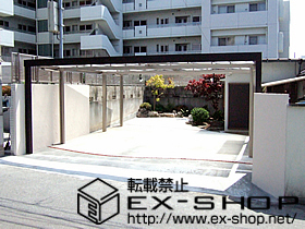 のカーポート キューブポート ワイド 延長タイプ 施工例