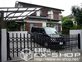 の門扉 ライフモダン門扉SS-M3型 両開き 施工例