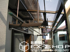 のバルコニー・ベランダ屋根 ライザーテラスII F型 連棟 屋根タイプ 積雪〜20cm対応 施工例