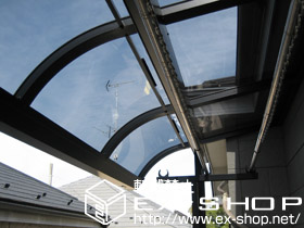 のバルコニー・ベランダ屋根 ライザーテラスII R型 単体 屋根タイプ 積雪〜20cm対応 施工例