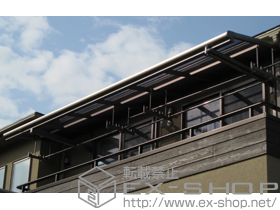 のバルコニー・ベランダ屋根 アルファテラスF型 単体　ルーフタイプ 積雪〜20cm対応 【4尺】 施工例