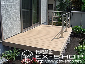 YKKAPのウッドデッキ リウッドデッキII ワイド 施工例