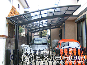 のカーポート カーブポートシグマIII 延長 積雪〜20cm対応 施工例