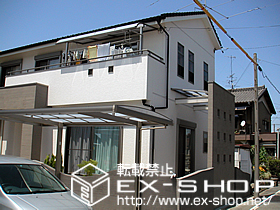 のテラス屋根 ライザーテラスII R型 屋根タイプ 単体 積雪〜20cm対応 施工例