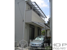 のバルコニー・ベランダ屋根 アルファテラス F型 テラスタイプ 単体　積雪〜20cm対応 施工例