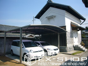 のカーポート カーブポートシグマIII ワイド 積雪〜20cm対応 施工例