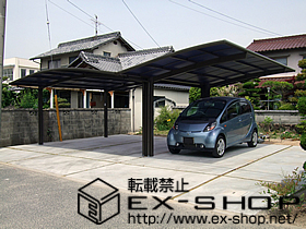 のカーポート カーブポートシグマ? 積雪〜20cm対応 施工例