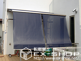 のオーニング・日よけ 彩鳥CR型 ボックスタイプ 手動式 施工例