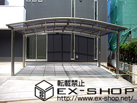 のカーポート カーブポートシグマIII ワイド 積雪〜20cm対応 施工例