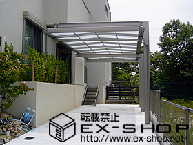 のカーポート マルチスクエア　フラット屋根レギュラー片支持タイプ 施工例