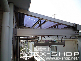 のバルコニー・ベランダ屋根 ライザーテラスII   F型 ルーフタイプ 単体 積雪〜20cm対応 施工例