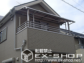 のバルコニー・ベランダ屋根 ライザーテラスII   R型 屋根タイプ 単体 積雪〜20cm対応 施工例